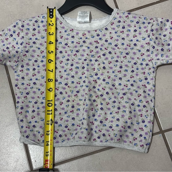 Toddler girl Garanimals gray Floral Pullover Sweater size 4T - Picture 6 of 6